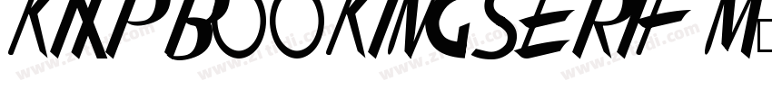 KTXP Booking Serif M字体转换